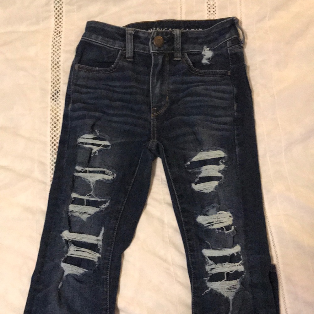 American Eagle Patched Jeans